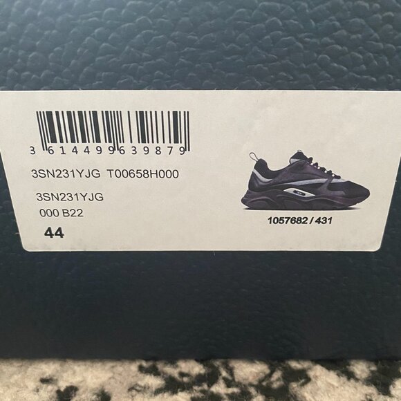 Dior B22 Black Reflective | Size 44(10.5)| 100% Authentic | Luxury Streetwear - Picture 5 of 14